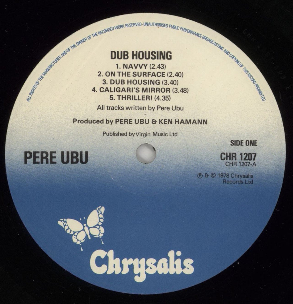 Pere Ubu Dub Housing - EX UK vinyl LP album (LP record) UBULPDU306764