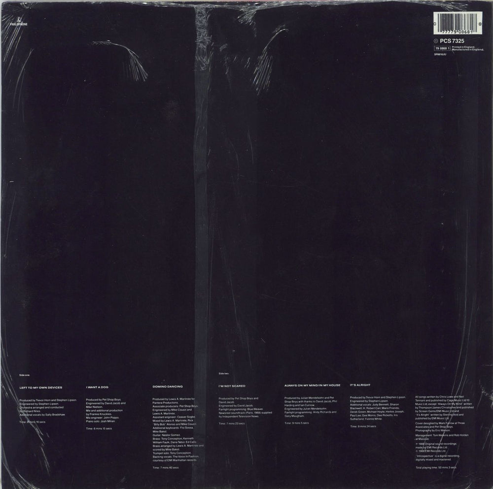 Pet Shop Boys Introspective - Sealed UK vinyl LP album (LP record) 077779086818