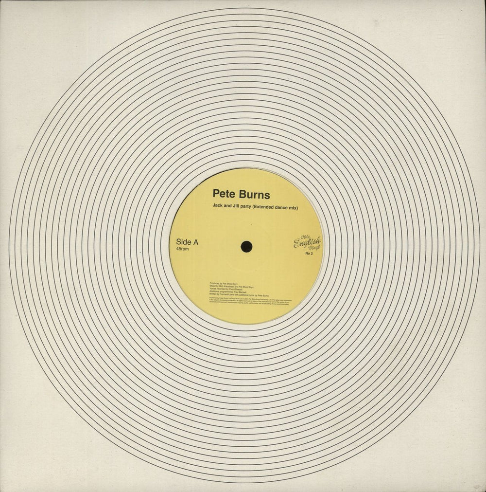 Pete Burns Jack And Jill Party UK 12" vinyl single (12 inch record / Maxi-single) 02