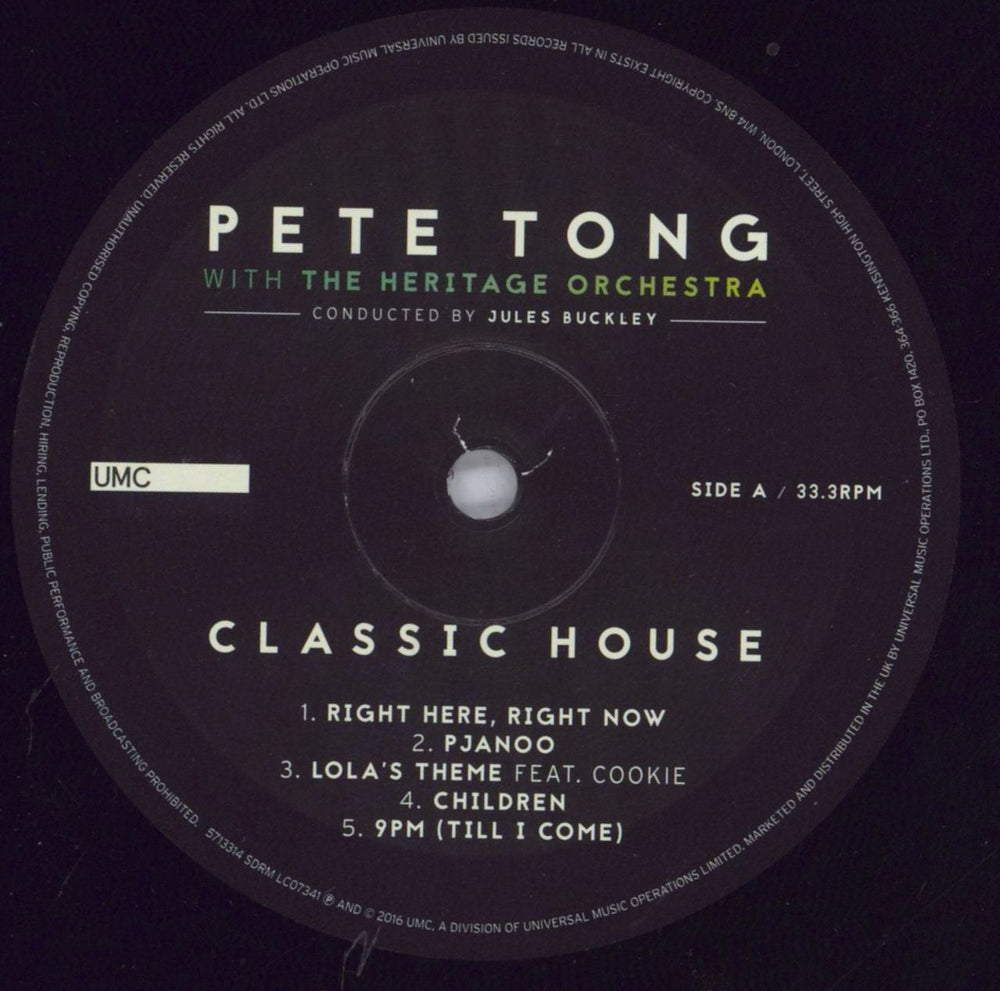 Pete Tong Classic House UK 2-LP vinyl record set (Double LP Album) P-T2LCL830153