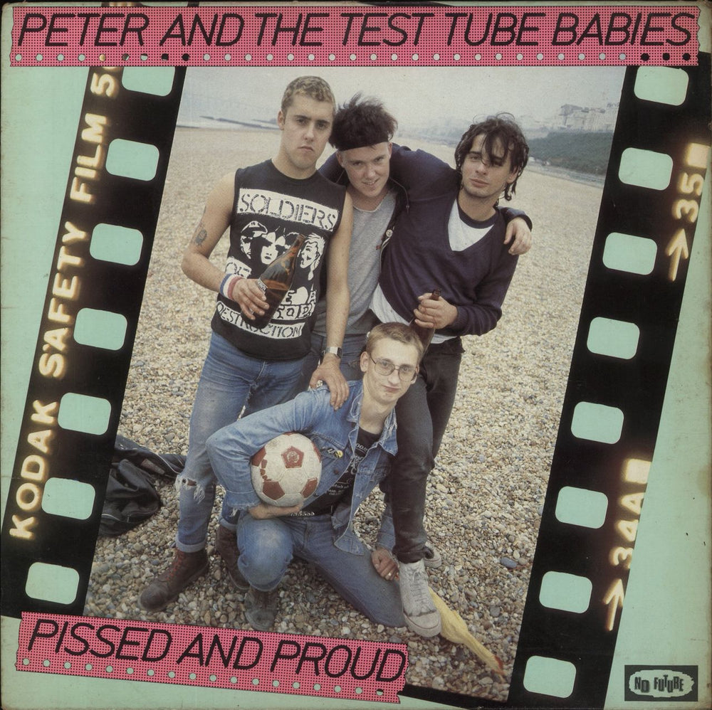 Peter & The Test Tube Babies Pissed And Proud - VG UK vinyl LP album (LP record) PUNK3