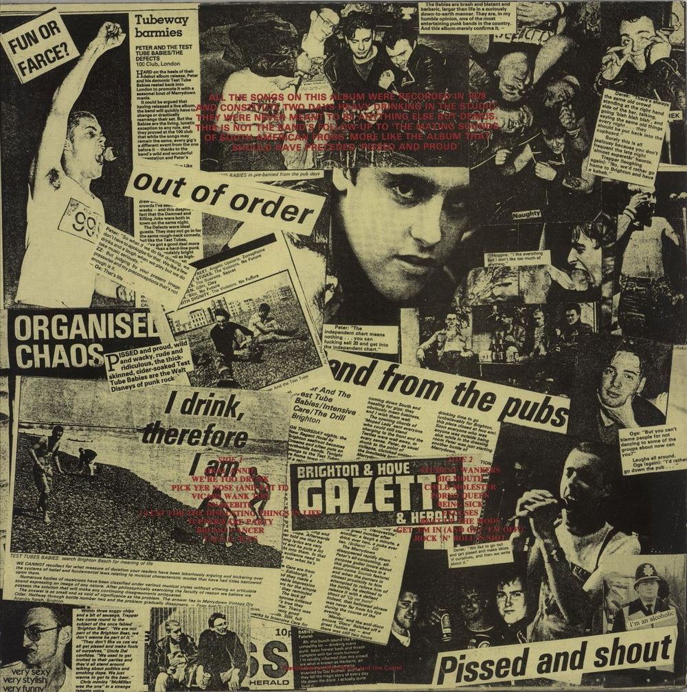 Peter & The Test Tube Babies The Loud Blaring Punk Rock LP UK vinyl LP album (LP record)