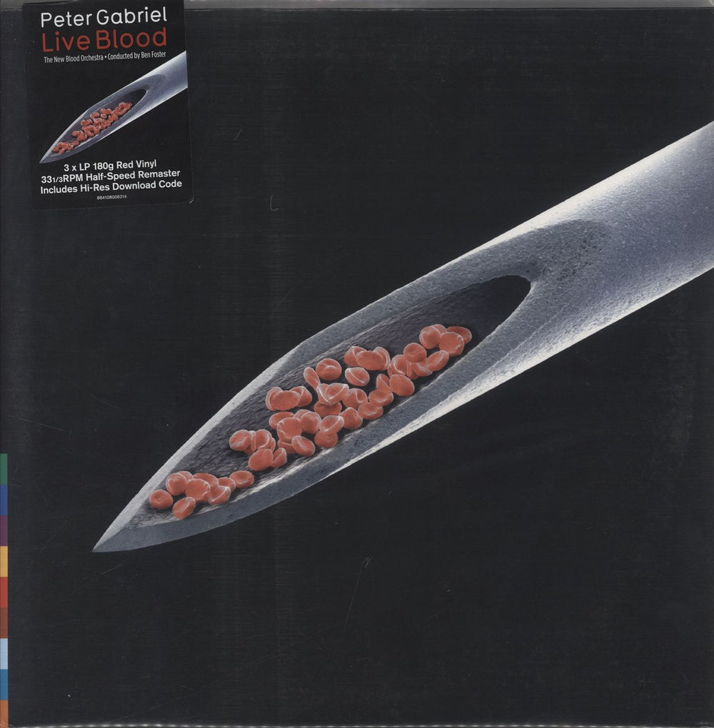 Peter Gabriel Live Blood - RSD22 - 180gm Red Vinyl UK 3-LP vinyl record set (Triple LP Album) PGLPRX17