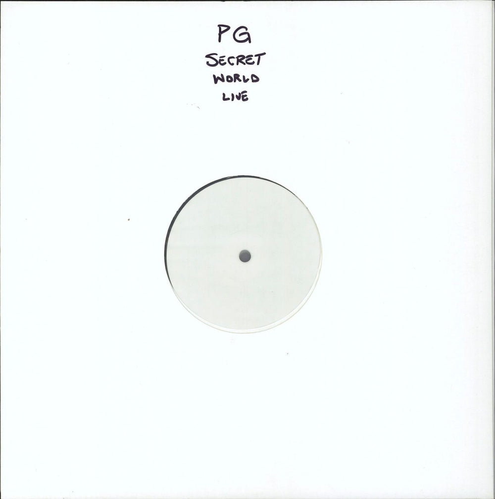 Peter Gabriel Secret World Live: Half Speed Mastered - Test Pressing UK 2-LP vinyl record set (Double LP Album) PGLPR8