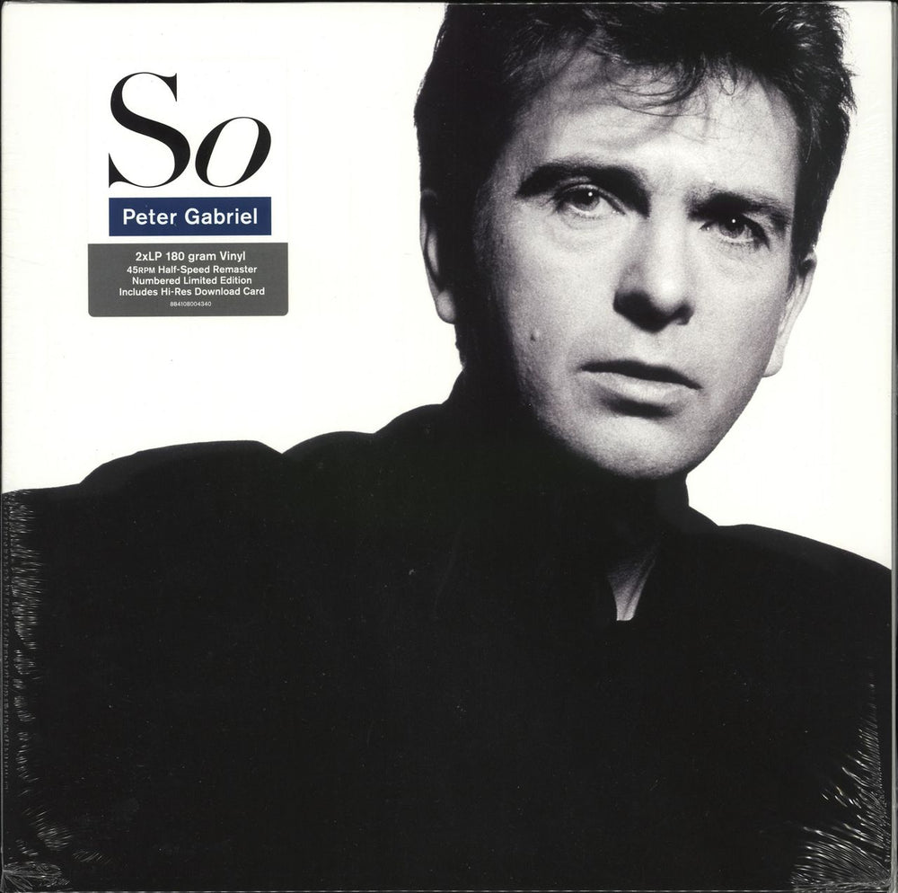 Peter Gabriel So -180gm - Sealed UK 2-LP vinyl record set (Double LP Album) PGLPR5X