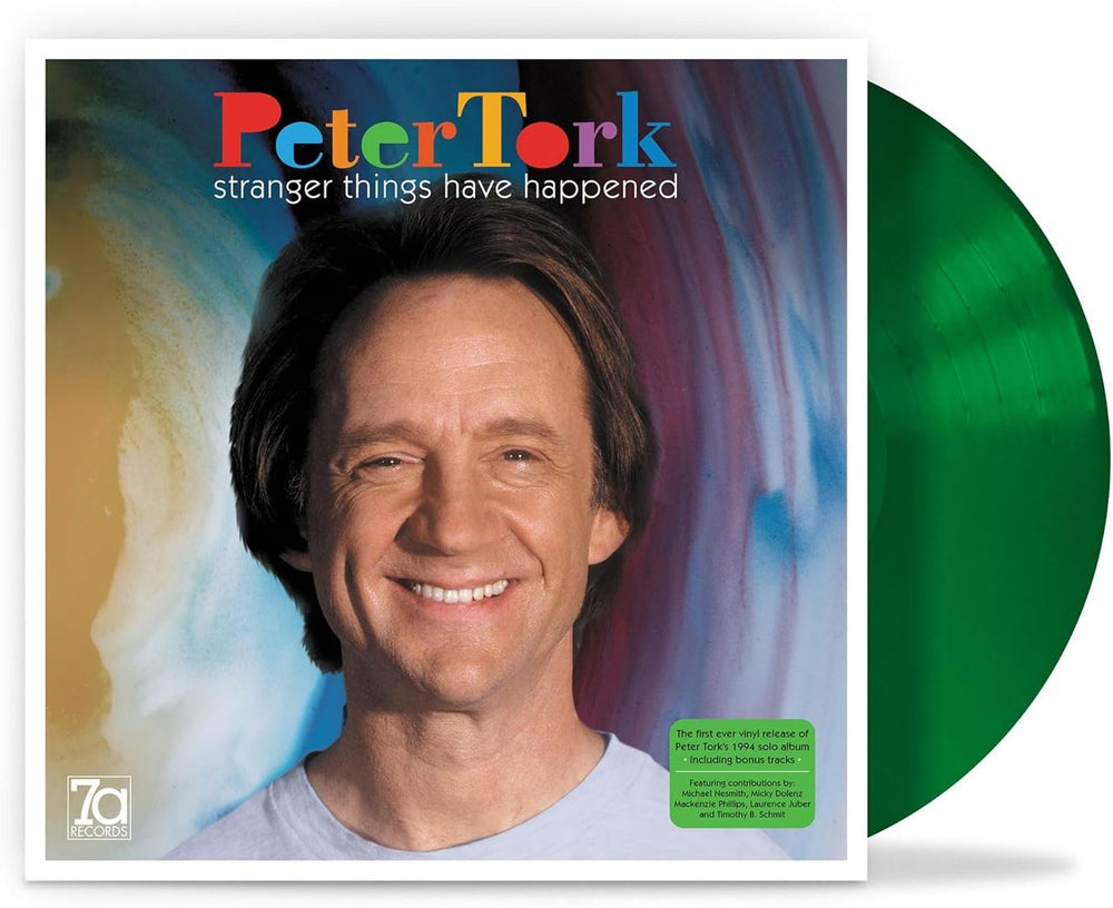 Peter Tork Stranger Things Have Happened - Green Vinyl - Sealed UK vinyl LP album (LP record) 7A031LP