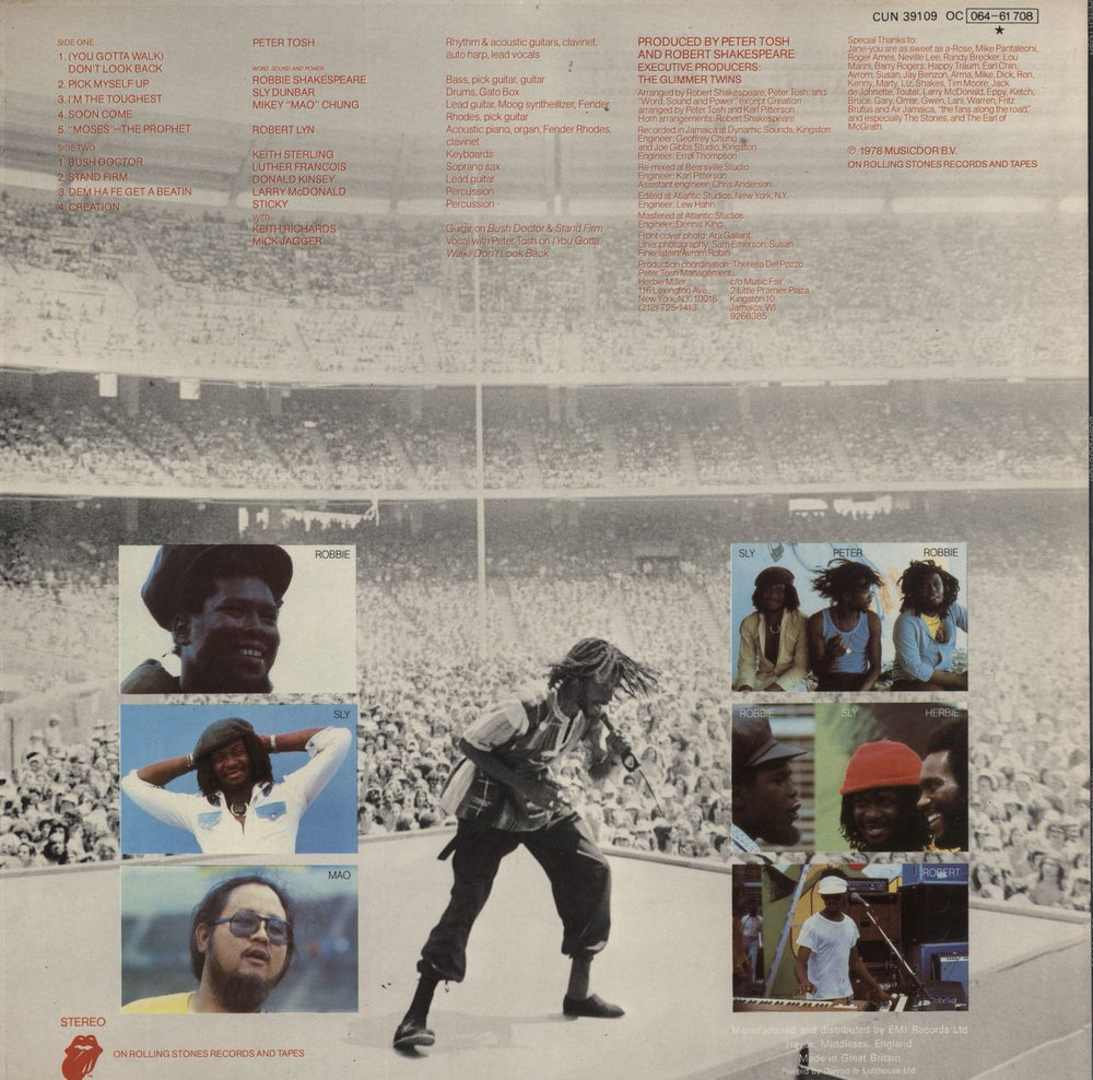 Peter Tosh Bush Doctor UK vinyl LP album (LP record)