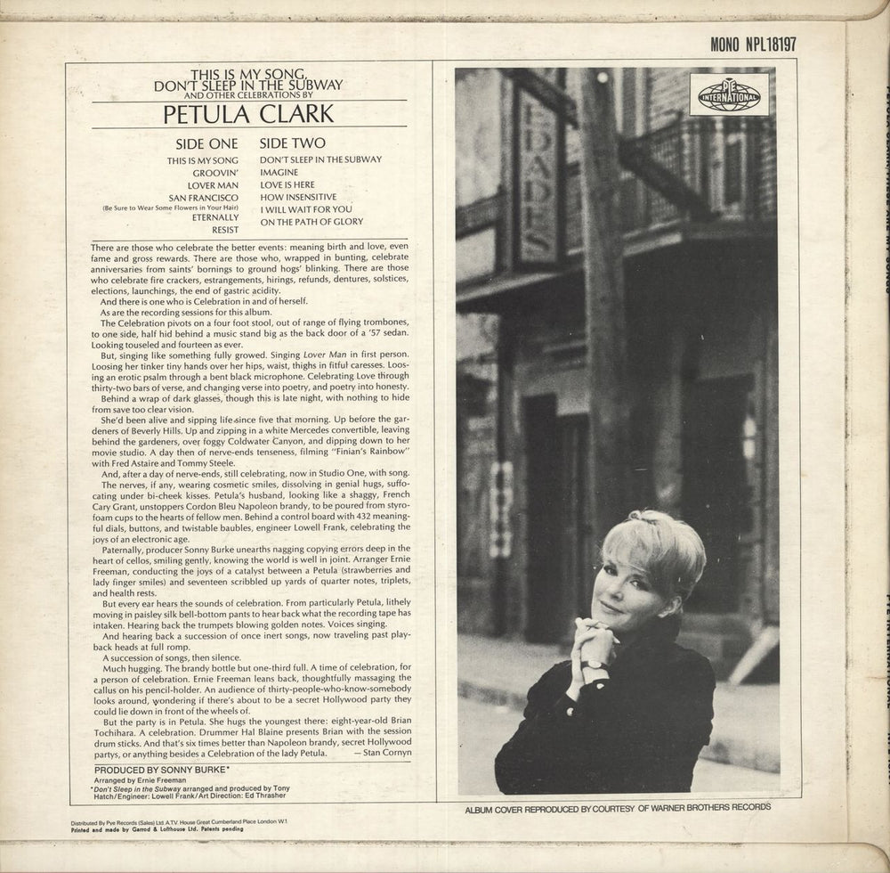 Petula Clark These Are My Songs UK vinyl LP album (LP record)