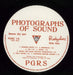 PGRS Photographs Of Sound UK vinyl LP album (LP record) 9G-LPPH864926