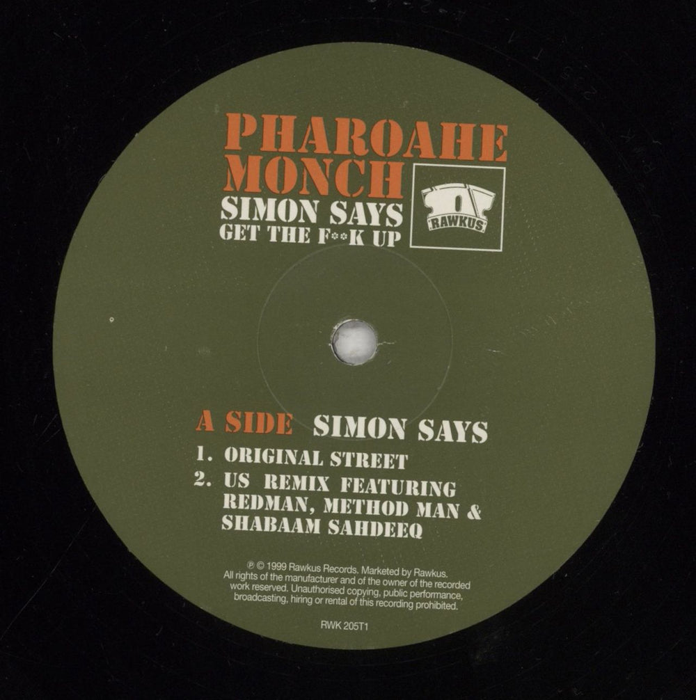 Pharoahe Monch Simon Says (The Remixes) UK 12" vinyl single (12 inch record / Maxi-single) PXA12SI754028
