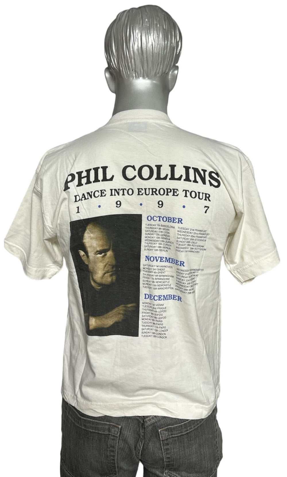 Phil Collins Dance Into Europe Tour T-Shirt '97 - L UK t-shirt