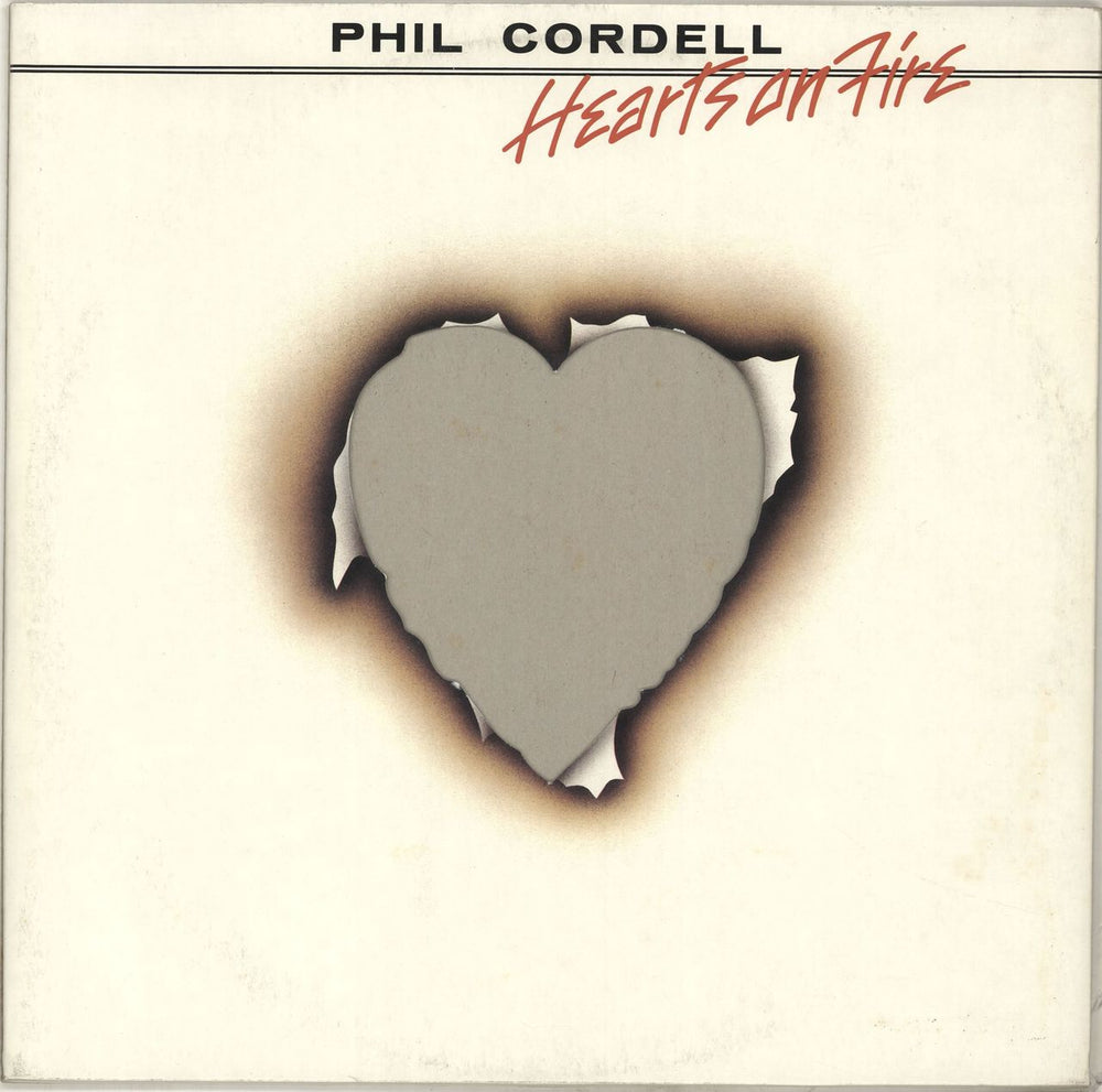 Phil Cordell Hearts On Fire - White Vinyl UK 12" vinyl single (12 inch record / Maxi-single) VS24612