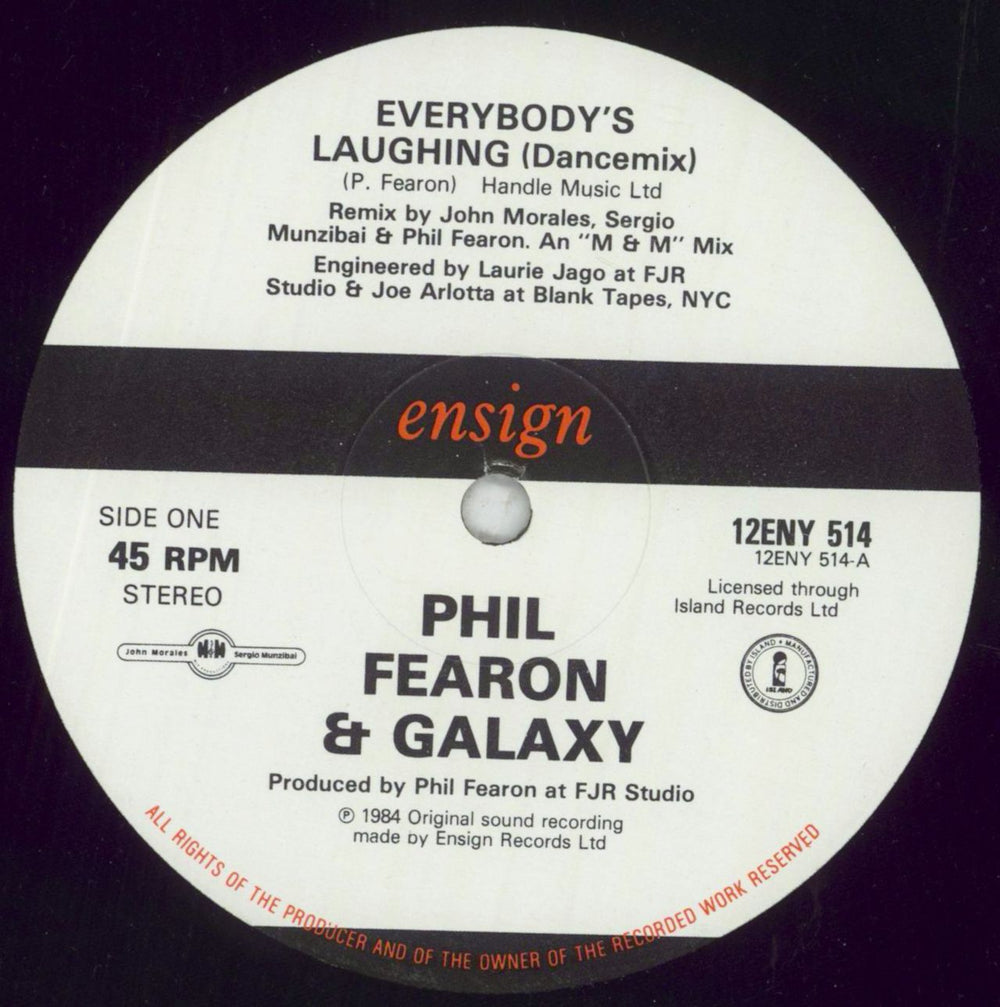 Phil Fearon & Galaxy Everybody's Laughing UK 12" vinyl single (12 inch record / Maxi-single) GLX12EV515858