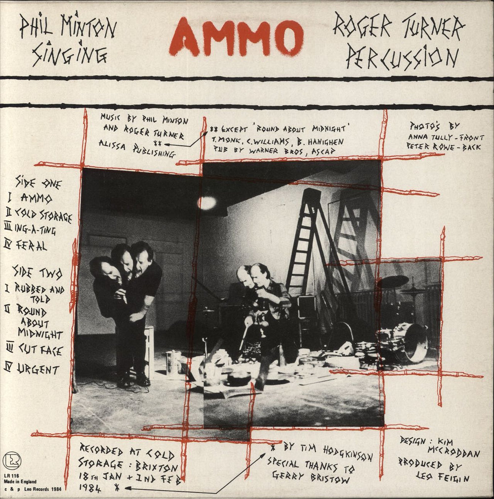 Phil Minton Ammo UK vinyl LP album (LP record)