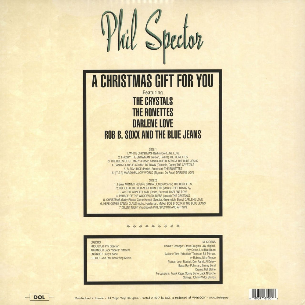 Phil Spector A Christmas Gift For You - Picture Disc Edition UK picture disc LP (vinyl picture disc album) 889397670078