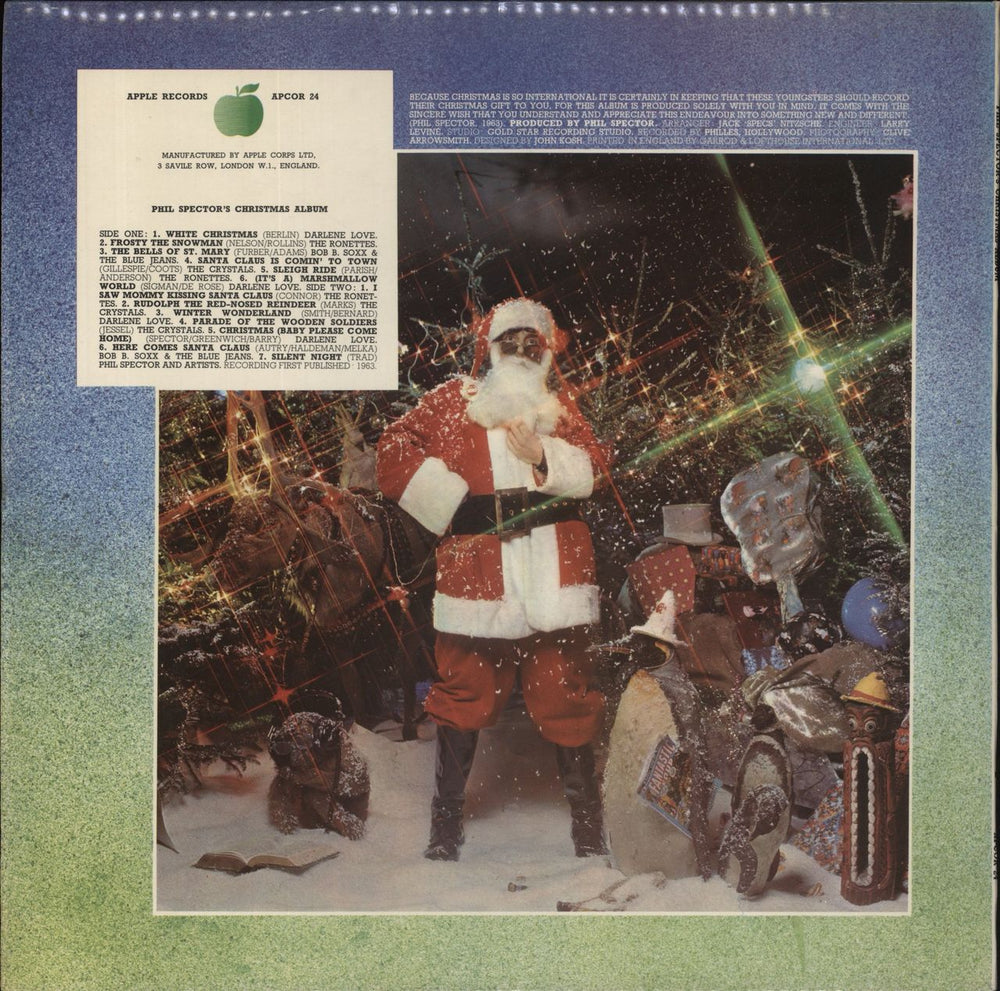 Phil Spector Phil Spector's Christmas Album UK vinyl LP album (LP record)