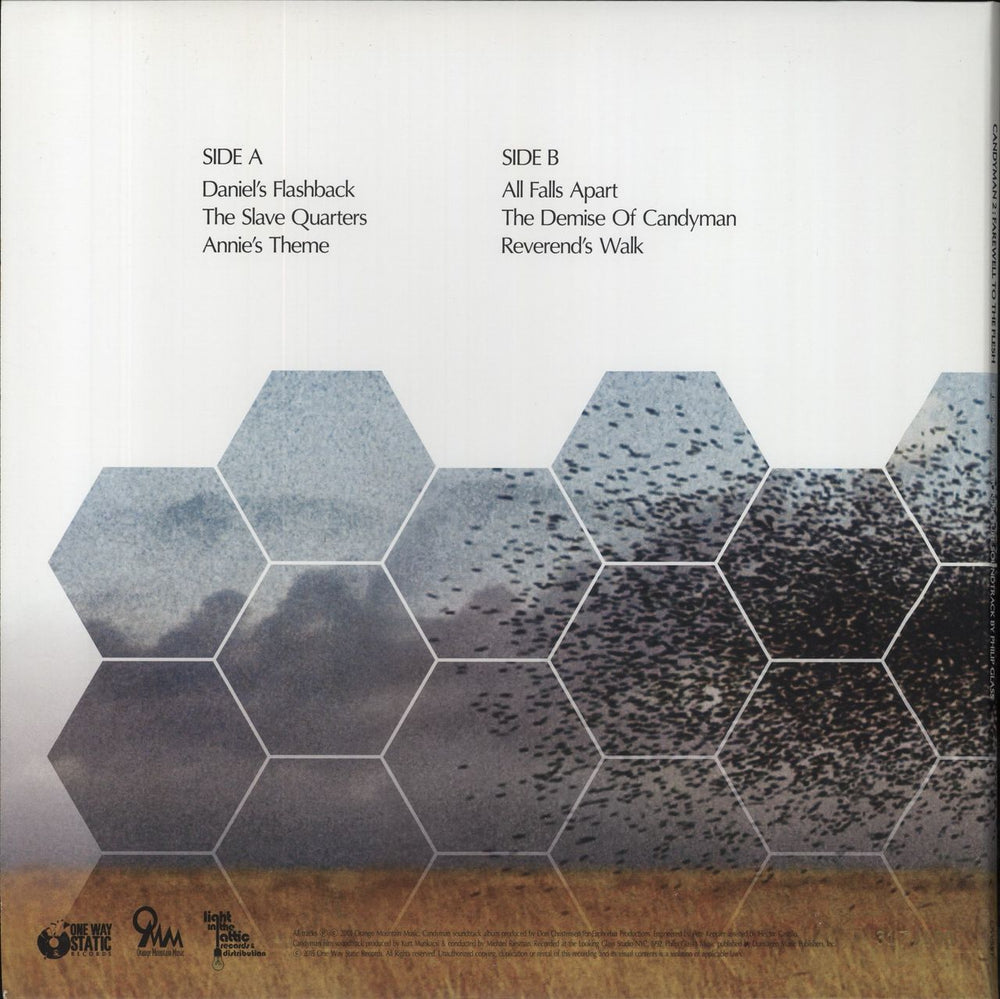 Philip Glass Candyman 2: Farewell To The Flesh - Silver and Yellow Split Vinyl US vinyl LP album (LP record)