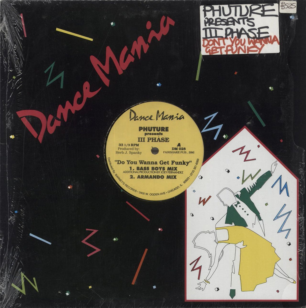 Phuture Do You Wanna Get Funky US 12" vinyl single (12 inch record / Maxi-single) DM028