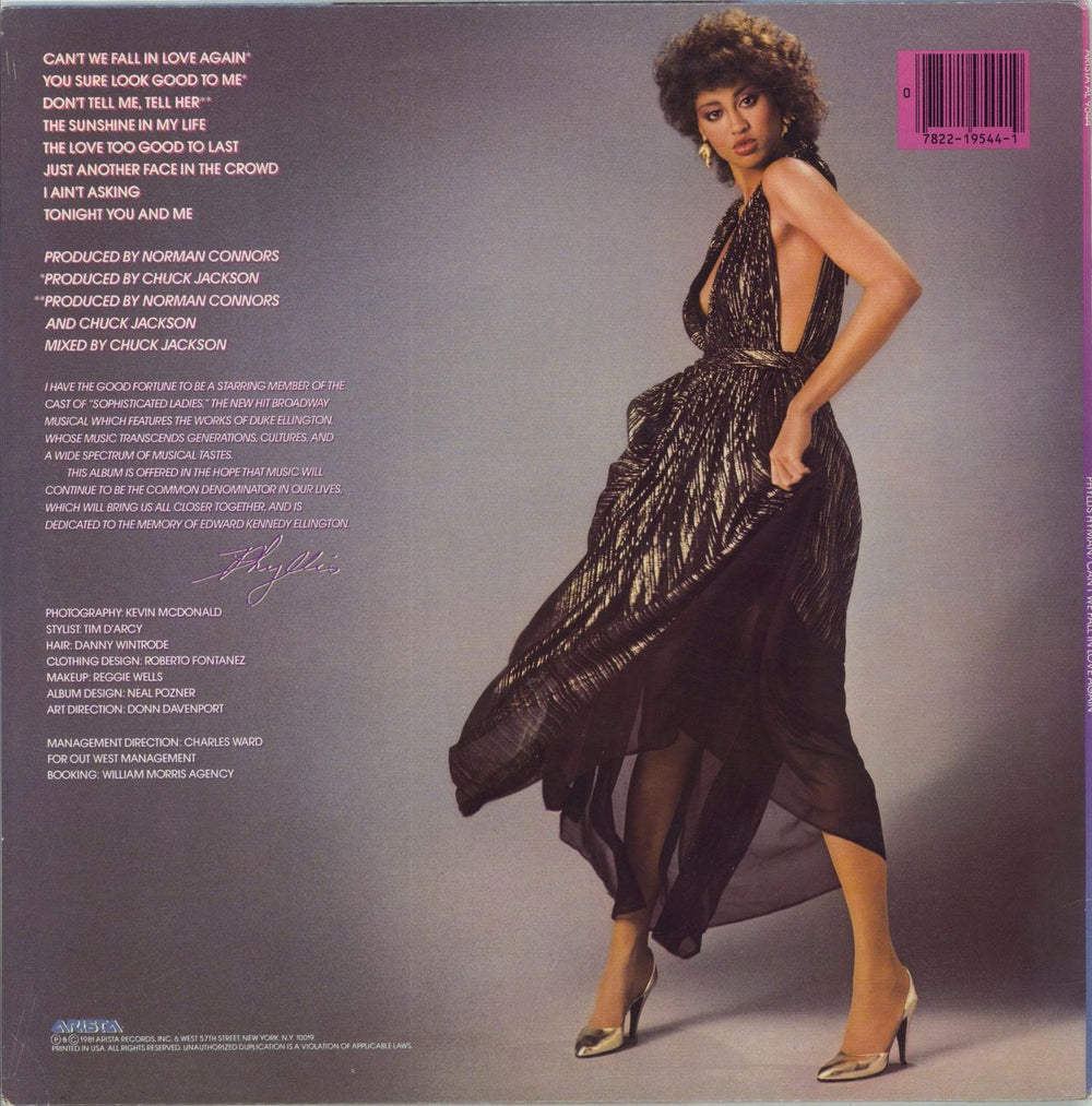 Phyllis Hyman Can't We Fall In Love Again - Sealed US vinyl LP album (LP record) 078221954419