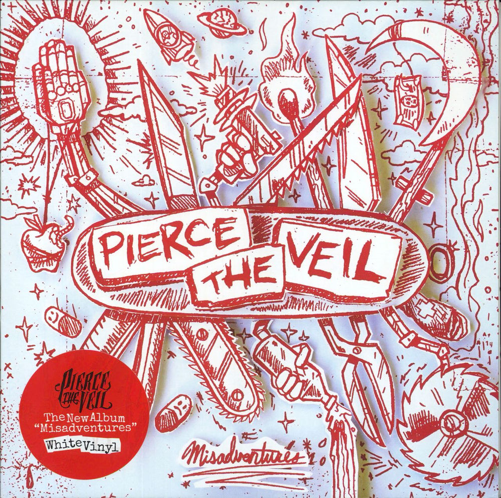 Pierce The Veil Misadventures - White Vinyl US vinyl LP album (LP record) 71475302151