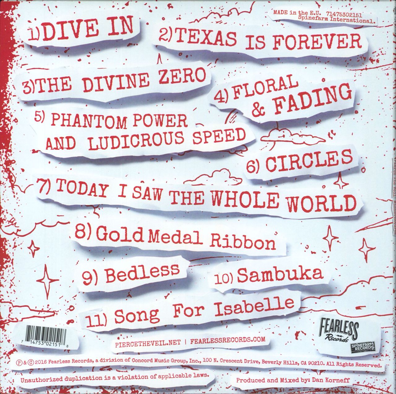 米LP Pierce The Veil Misadventures 71475302151 Fearless Records 未開封 /00260 Pierce the Veil – 