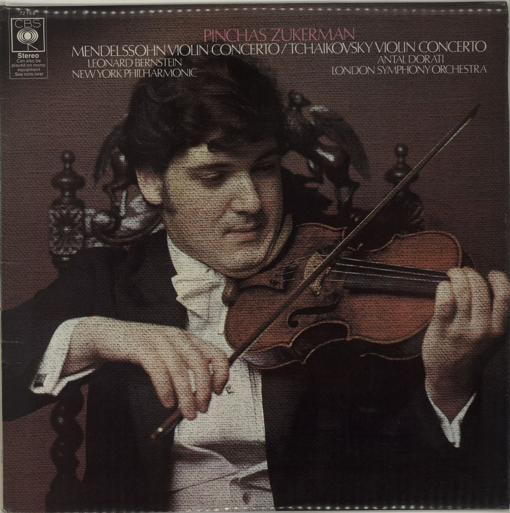 Pinchas Zukerman Mendelssohn: Violin Concerto / Tchaikovsky: Violin Concerto UK vinyl LP album (LP record) 72768