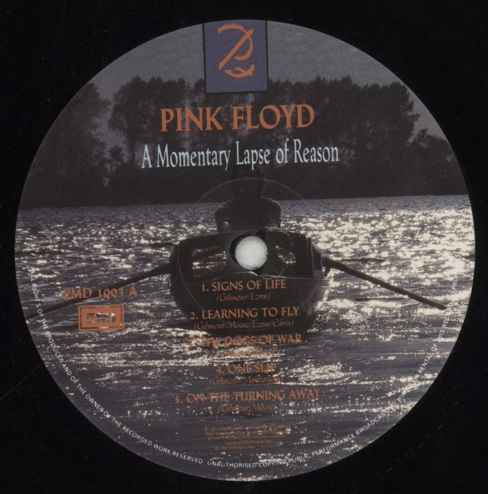 Pink Floyd A Momentary Lapse Of Reason - EX UK vinyl LP album (LP record) PINLPAM774516