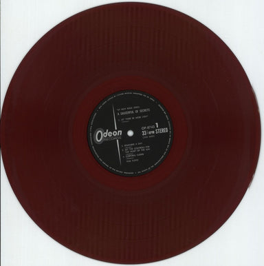 Pink Floyd A Saucerful Of Secrets - Red Vinyl - EX Japanese vinyl LP album (LP record) PINLPAS879461