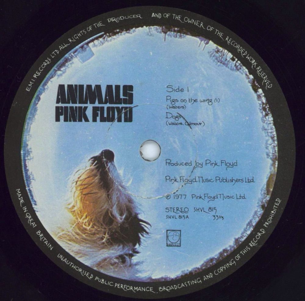 Pink Floyd Animals - 1st - VG UK vinyl LP album (LP record) PINLPAN570482