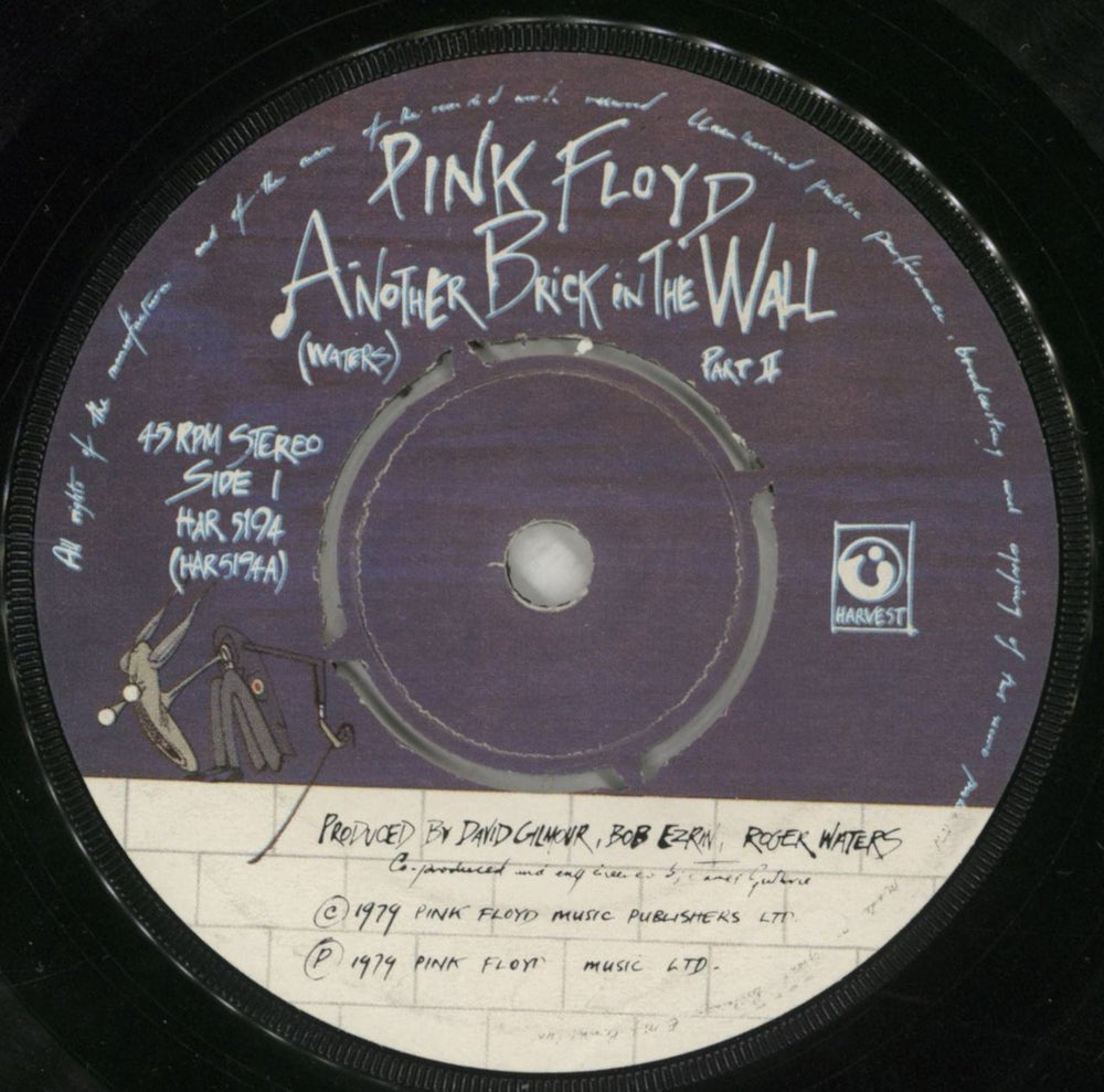 Pink Floyd Another Brick In The Wall Part II UK 7" vinyl single (7 inch record / 45) HAR5194