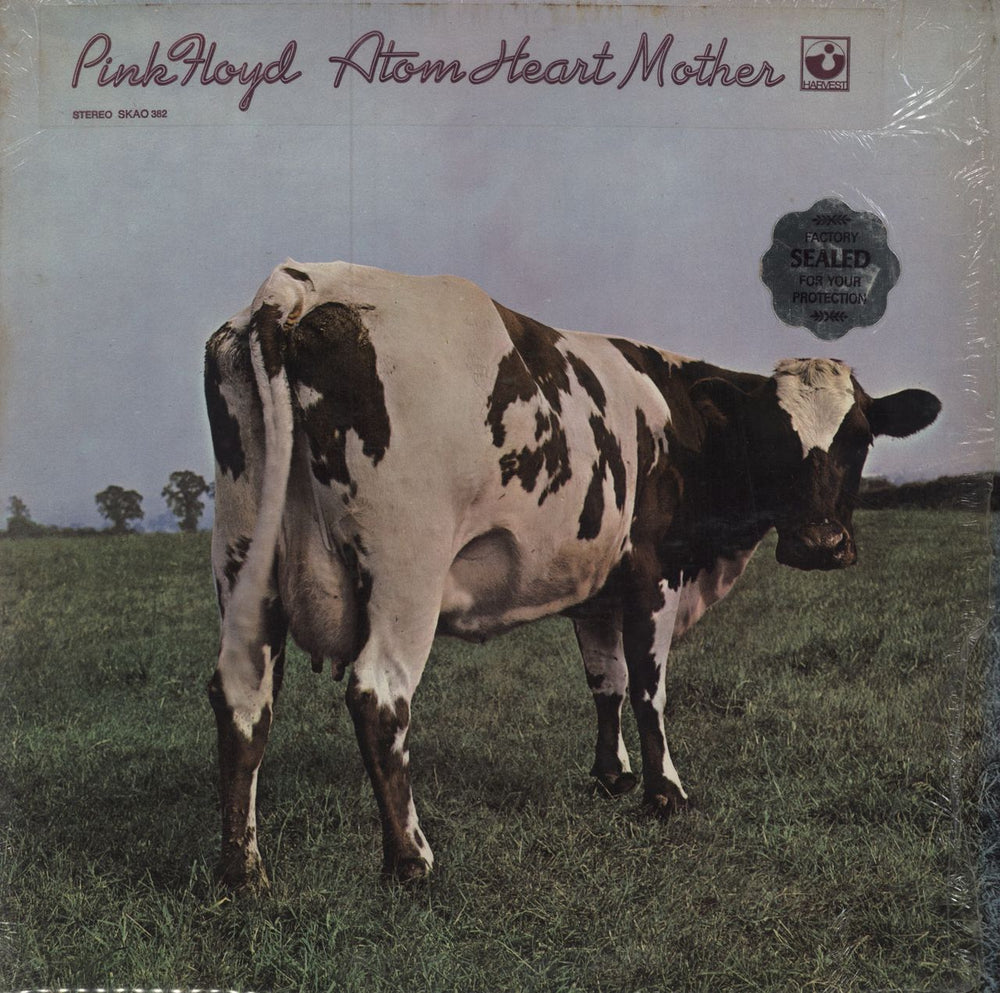 Pink Floyd Atom Heart Mother - 2nd - stickered shrink US vinyl LP album (LP record) SKAO-382