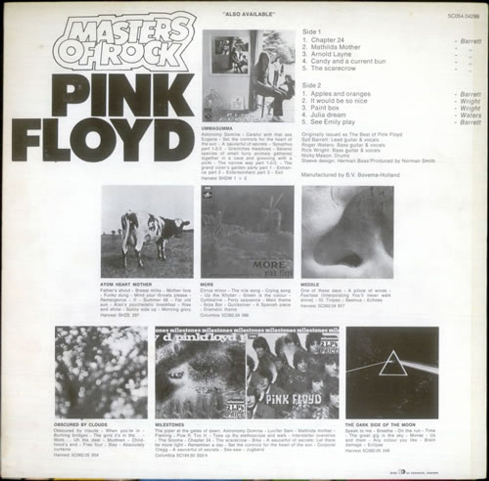 Pink Floyd Masters Of Rock Dutch vinyl LP album (LP record) PINLPMA263398