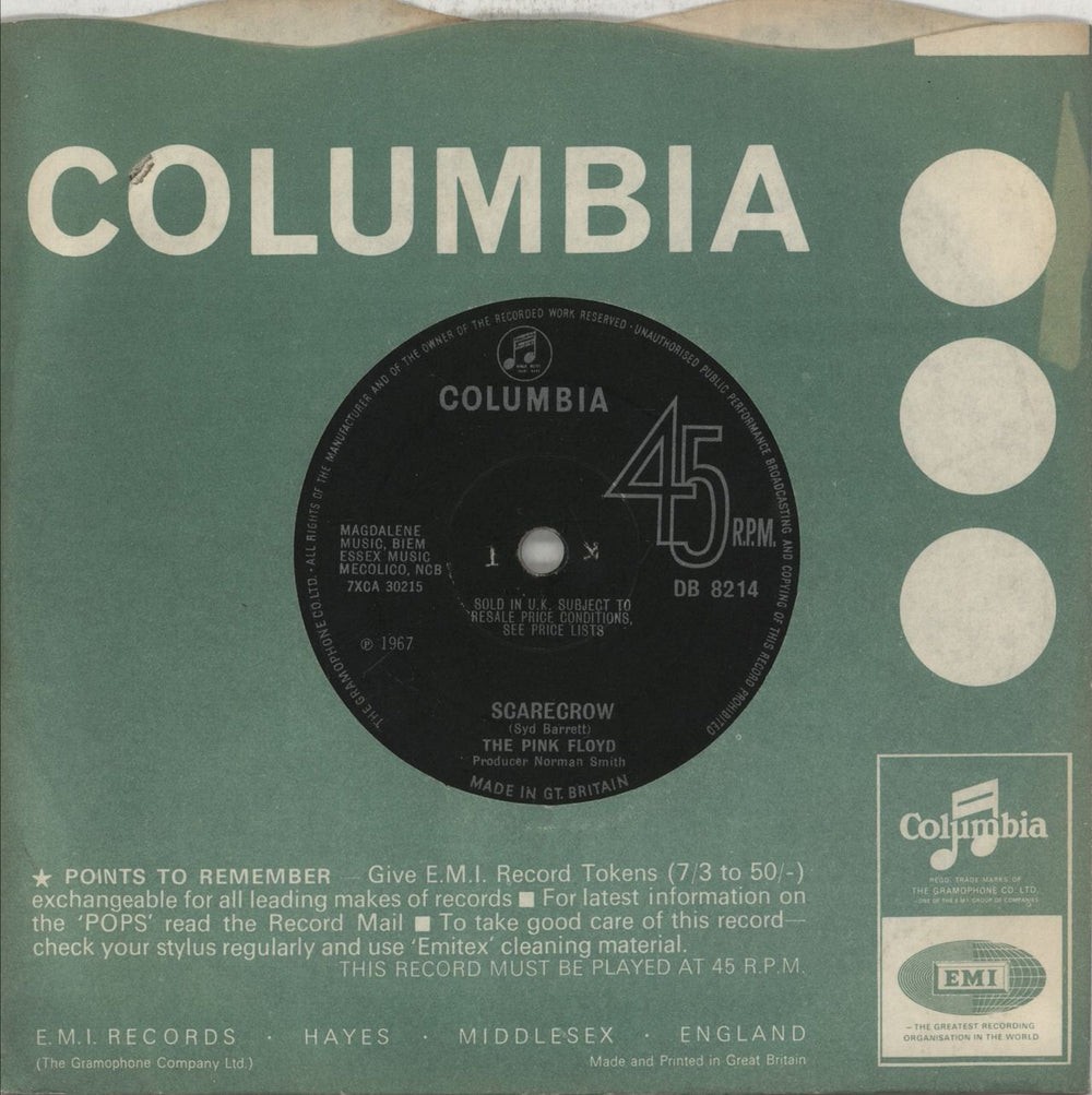 Pink Floyd See Emily Play - Solid - G UK 7" vinyl single (7 inch record / 45)