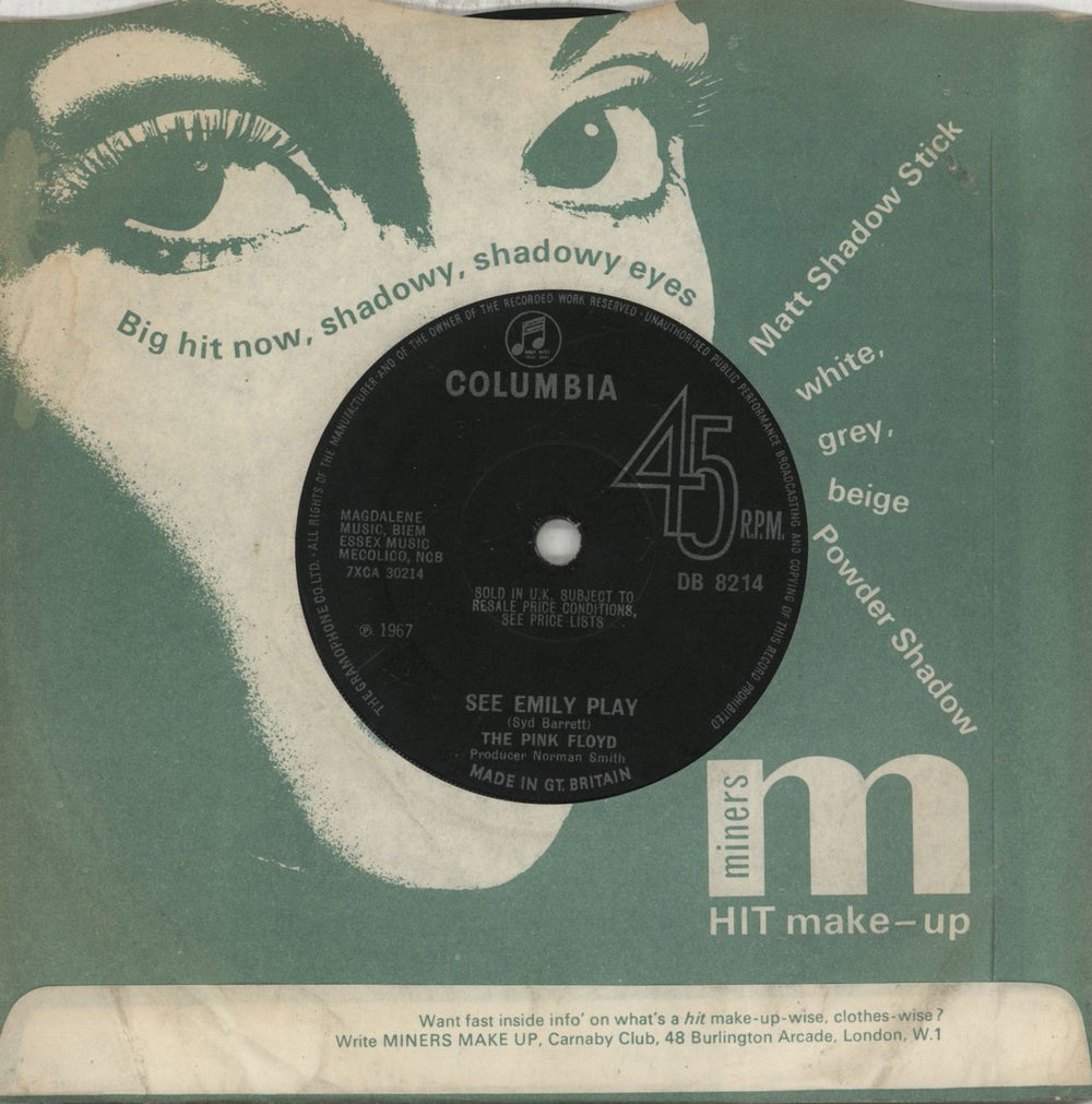 Pink Floyd See Emily Play - Solid - G UK 7" vinyl single (7 inch record / 45) DB8214