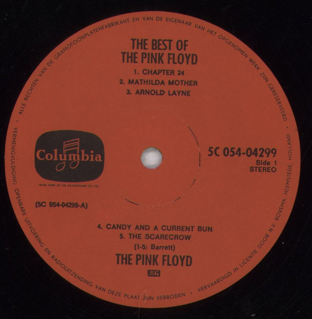 Pink Floyd The Best Of The Pink Floyd - Red Label Dutch vinyl LP album (LP record) PINLPTH846451