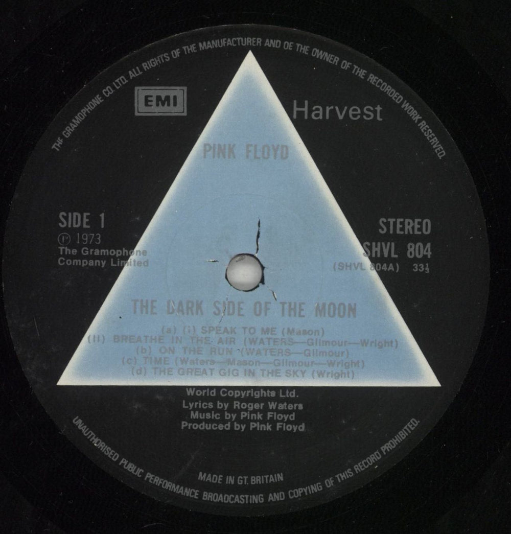 Pink Floyd The Dark Side Of The Moon - 1st Stickered - Complete