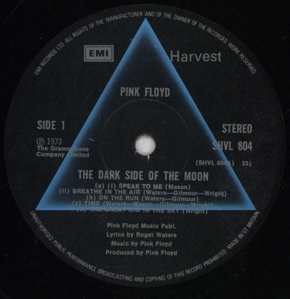 Pink Floyd The Dark Side Of The Moon - 5th - Complete Stickered - EX UK vinyl LP album (LP record) PINLPTH825918