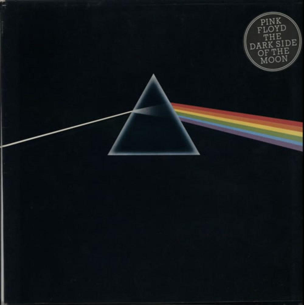 Pink Floyd The Dark Side Of The Moon - 5th + Posters - stickered p/s UK vinyl LP album (LP record) SHVL804