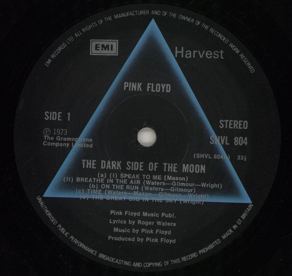 Pink Floyd The Dark Side Of The Moon - 5th + Posters UK vinyl LP album (LP record) PINLPTH713090