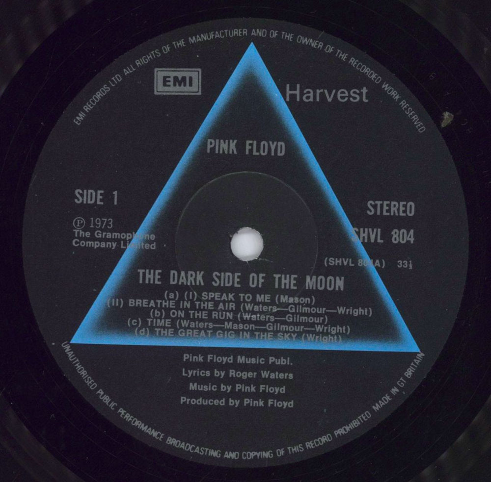 Pink Floyd The Dark Side Of The Moon - 5th + Stickers - EX UK vinyl LP album (LP record) PINLPTH831342