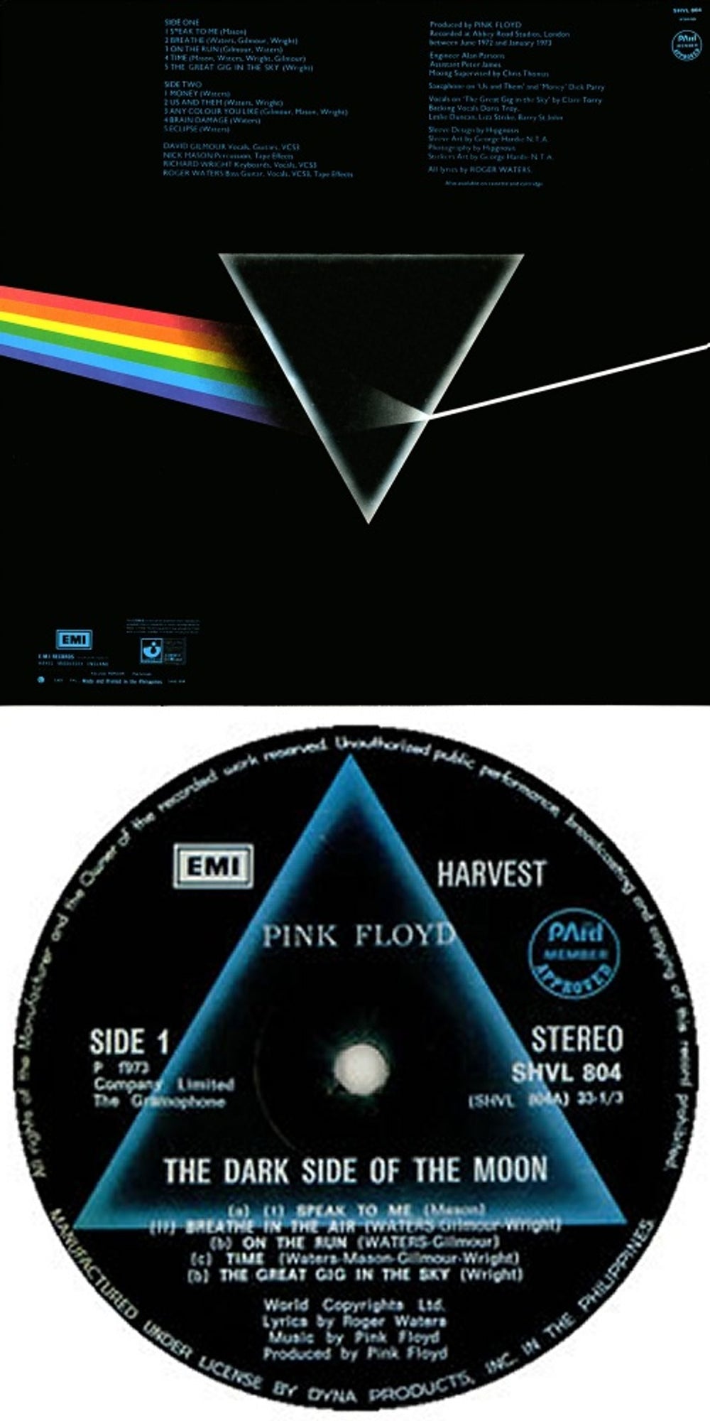 Pink Floyd The Dark Side Of The Moon - Shrink Philippino vinyl LP album (LP record) PINLPTH61912