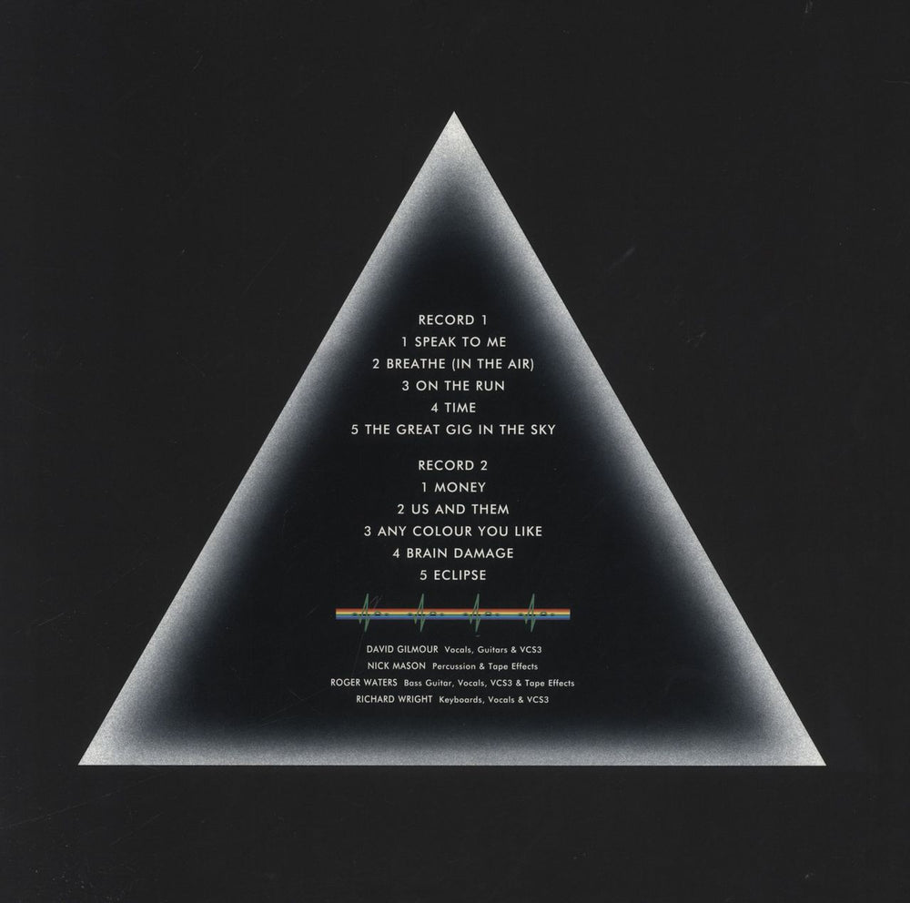 Pink Floyd The Dark Side Of The Moon - UV Printed Art On Clear Vinyl UK 2-LP vinyl record set (Double LP Album) 5054197665325