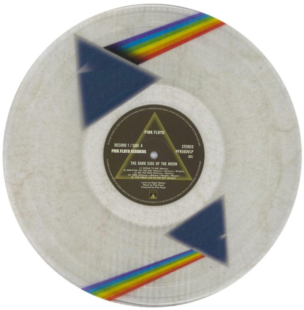 Pink Floyd The Dark Side Of The Moon - UV Printed Art On Clear Vinyl UK 2-LP vinyl record set (Double LP Album) PIN2LTH846306