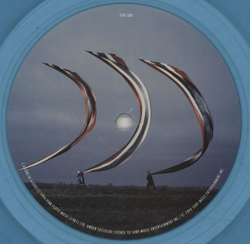 Pink Floyd The Division Bell - Aqua Blue Vinyl - EX US vinyl LP album (LP record) PINLPTH205776