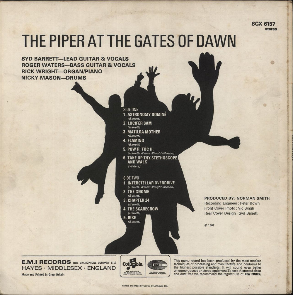 Pink Floyd The Piper At The Gates Of Dawn - 5th - Lam UK vinyl LP album (LP record)