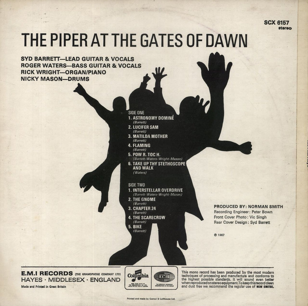 Pink Floyd The Piper At The Gates Of Dawn - 5th Lam - VG UK vinyl LP album (LP record)