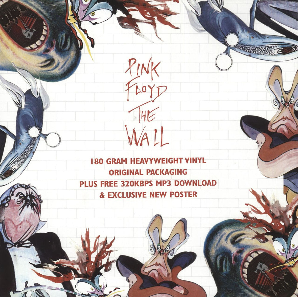 Pink Floyd The Wall - 180gram Vinyl UK 2-LP vinyl record set (Double LP Album)