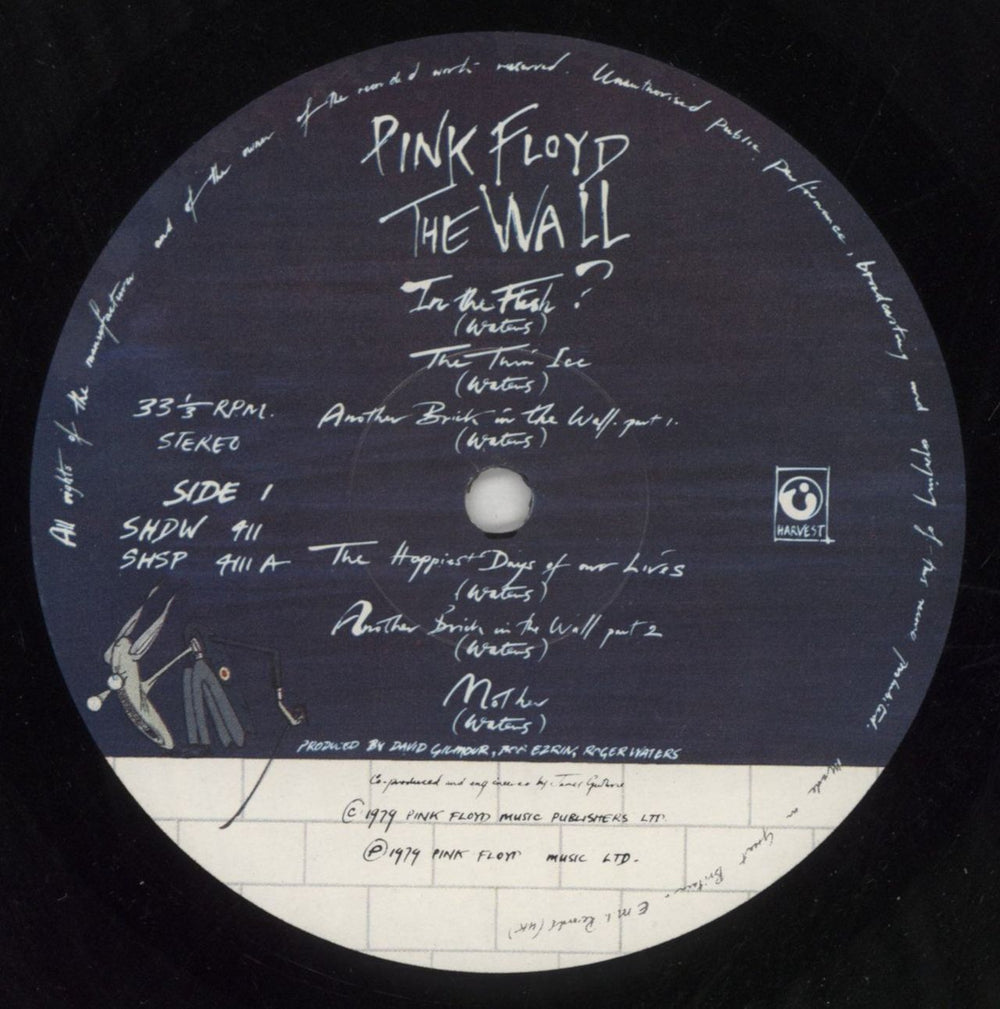 Pink Floyd The Wall - 1st - VG UK 2-LP vinyl record set (Double LP Album) PIN2LTH646301