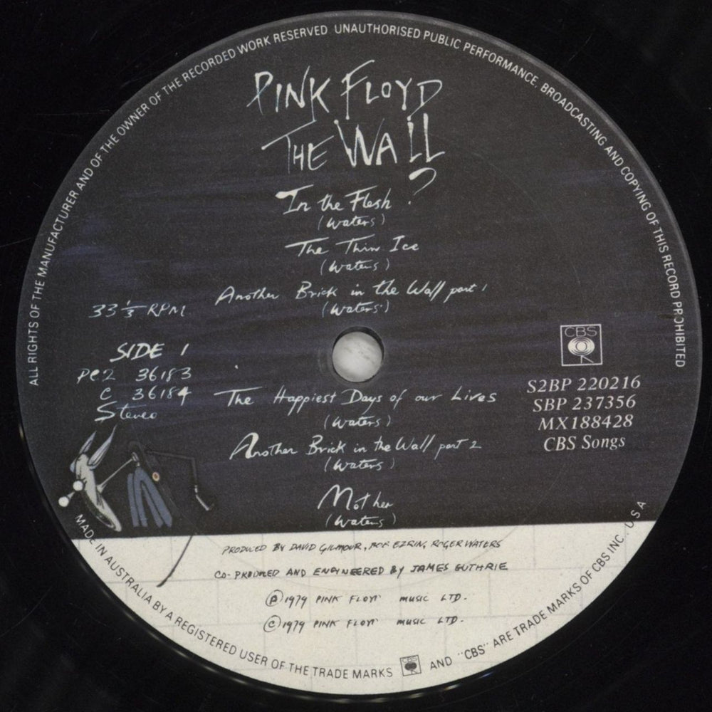 Pink Floyd The Wall - 3rd Australian 2-LP vinyl record set (Double LP Album) PIN2LTH856838