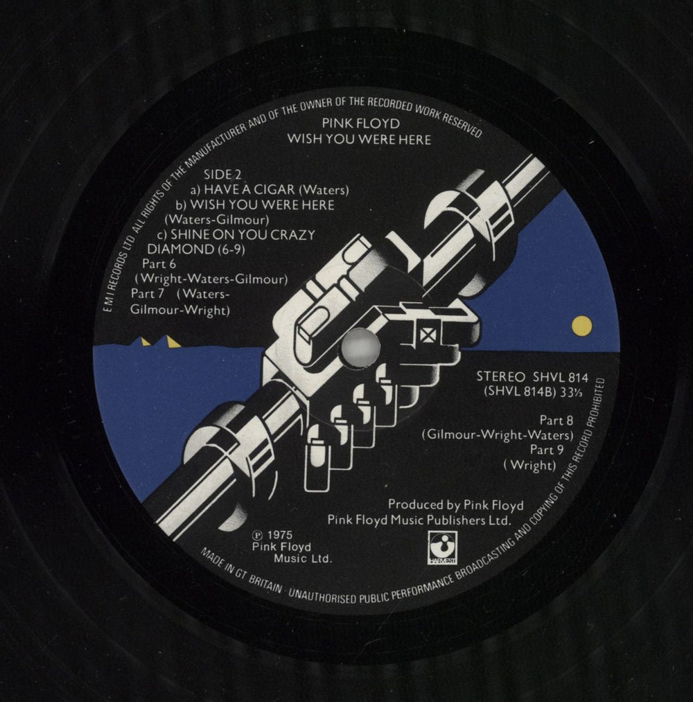 Pink Floyd Wish You Were Here - 1st (A) - Complete - EX UK vinyl LP album (LP record) SHVL814